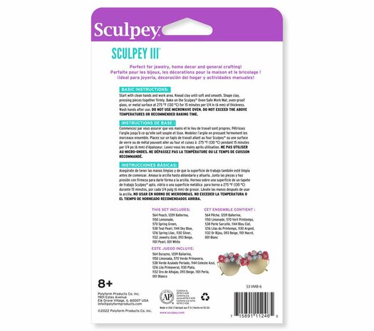 Sculpey III 12 Piece Brights Multi-pack