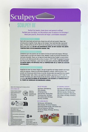 Sculpey III 12 Piece Pearls & Pastels Multi-pack