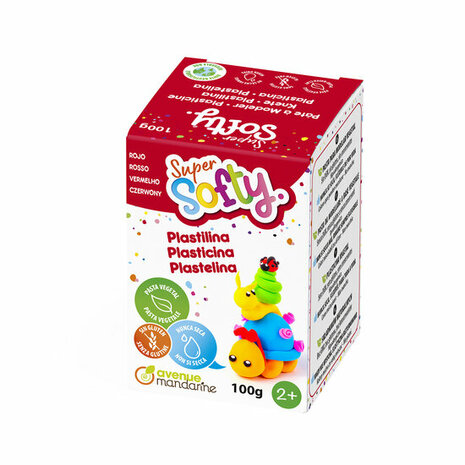 Super Softy Box 100g Red &ndash; foto van klei