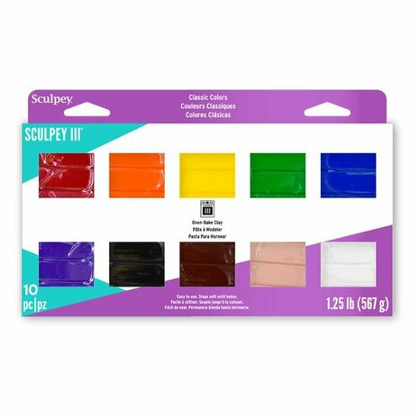 Sculpey III   10 Piece Classic Multi-pack &ndash; foto van polymeerklei