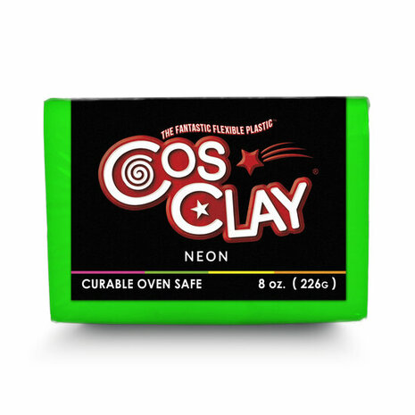 Cosclay NEON - Green &ndash; foto van polymeerklei
