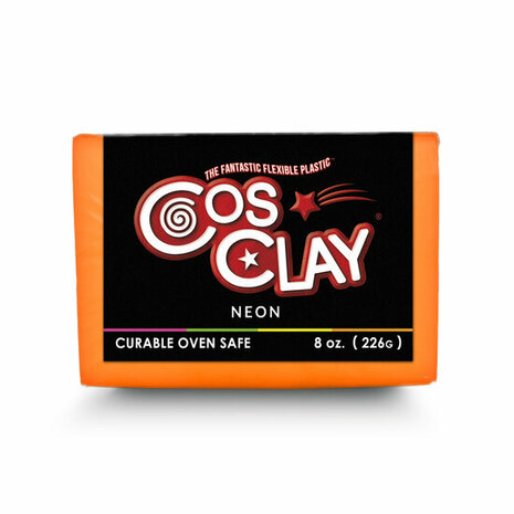 Cosclay NEON - Orange &ndash; foto van polymeerklei