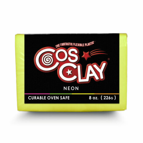 Cosclay NEON - Yellow &ndash; foto van polymeerklei