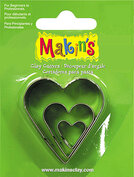 Stainless Steel Cutter Heart 3 PC Set