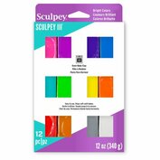 Sculpey III 12 Piece Brights Multi-pack