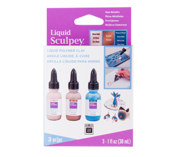 Liquid Sculpey Multipack -- Glam Metallics, 3 x (29 ml)