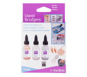 Liquid Sculpey Multipack -- Metallics, 3 x (29 ml)
