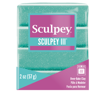 Sculpey III -- Turquoise Glitter