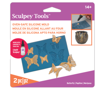 Sculpey Silicone Oven Safe Mold -- Geo Butterfly