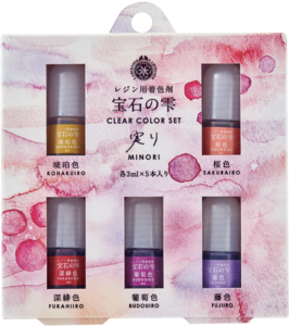 Clear Color Set Traditional Japan Red Minori